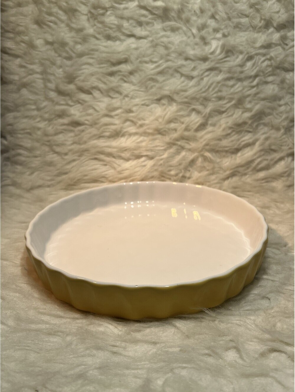 Cordon Bleu BIA 10.25" Yellow Stoneware Tart Quiche Pan